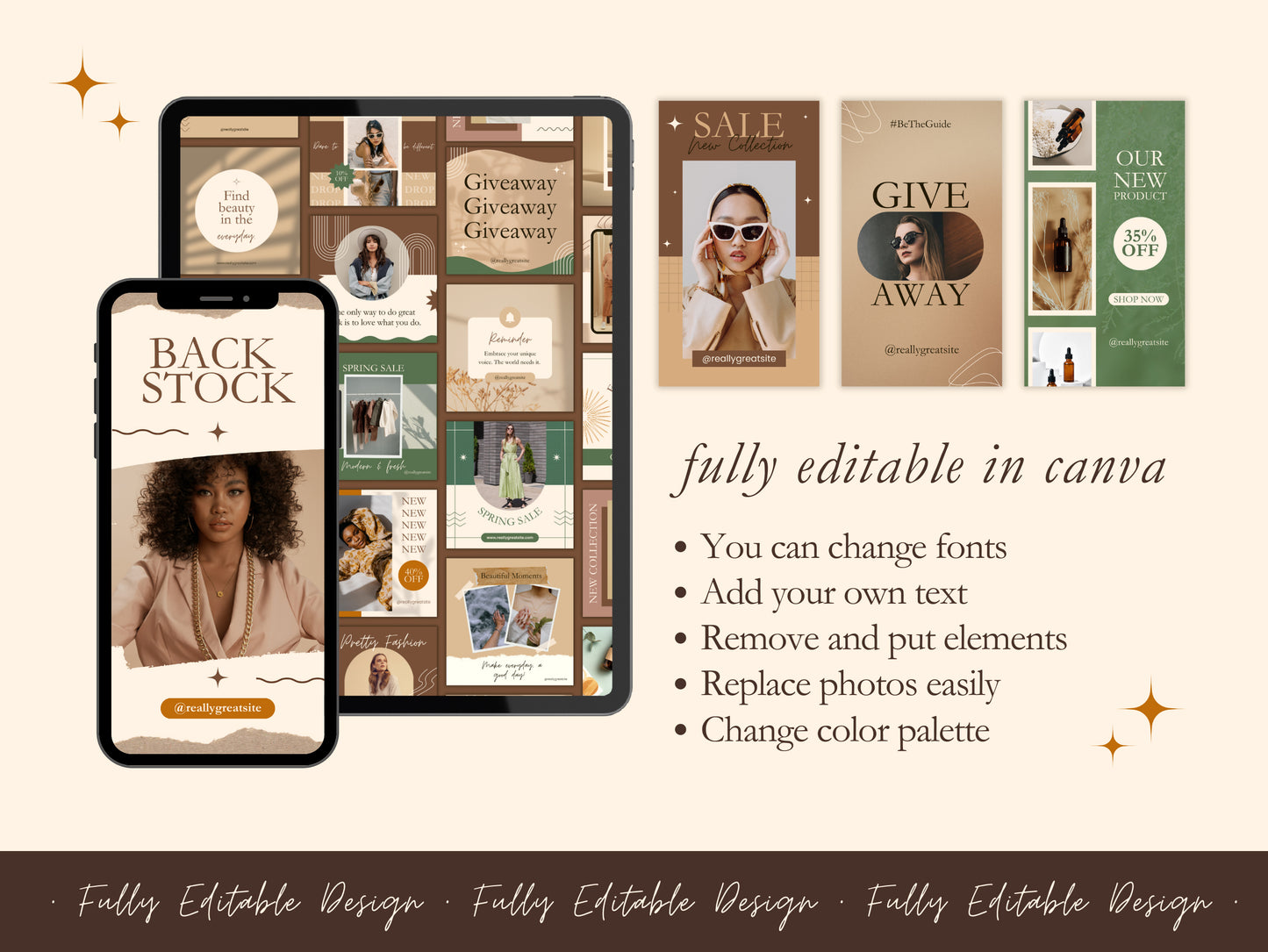 1000 Neutral Social Media Templates Instagram Post Templates IG Story Templates Bundle Instagram Stories Instagram Highlights Canva Template