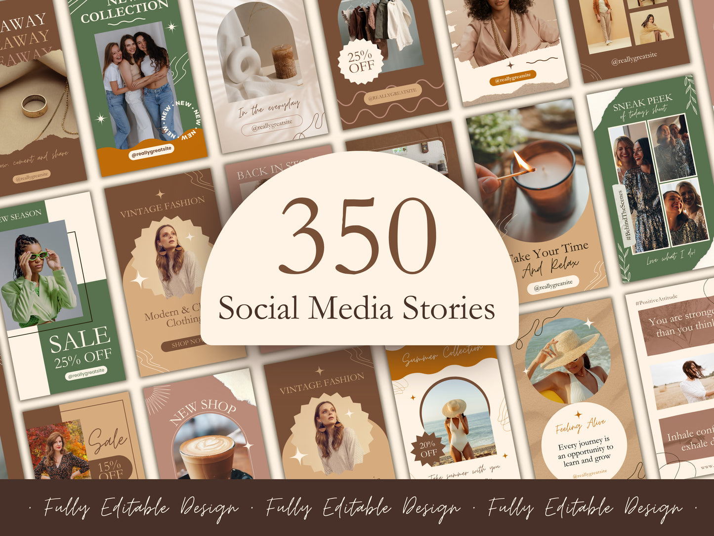 1000 Neutral Social Media Templates Instagram Post Templates IG Story Templates Bundle Instagram Stories Instagram Highlights Canva Template