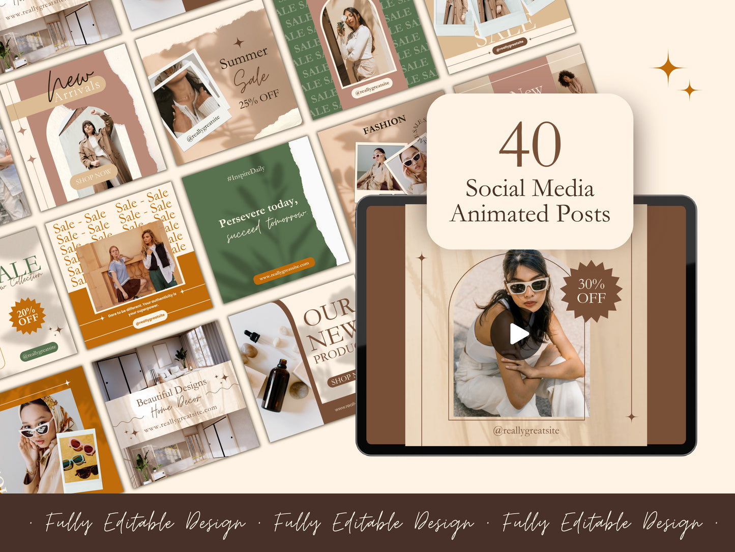 1000 Neutral Social Media Templates Instagram Post Templates IG Story Templates Bundle Instagram Stories Instagram Highlights Canva Template