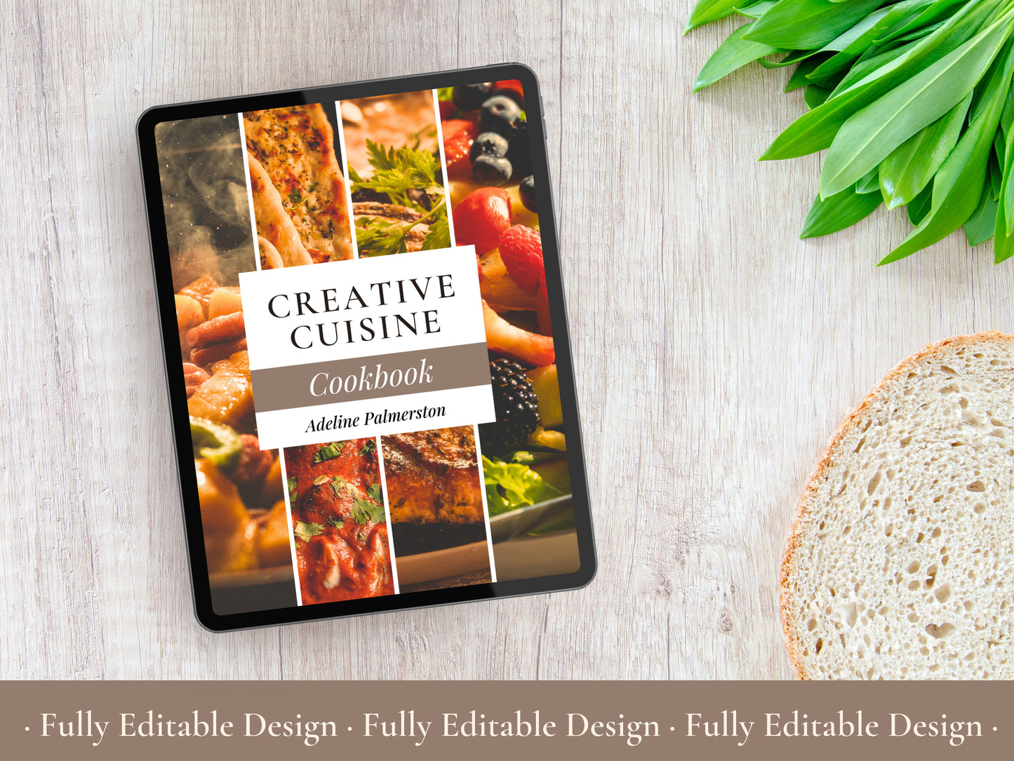 70 Pages Cookbook Template Editable Canva Social Media Post Food Bloggers Creative Recipe Book Organizer