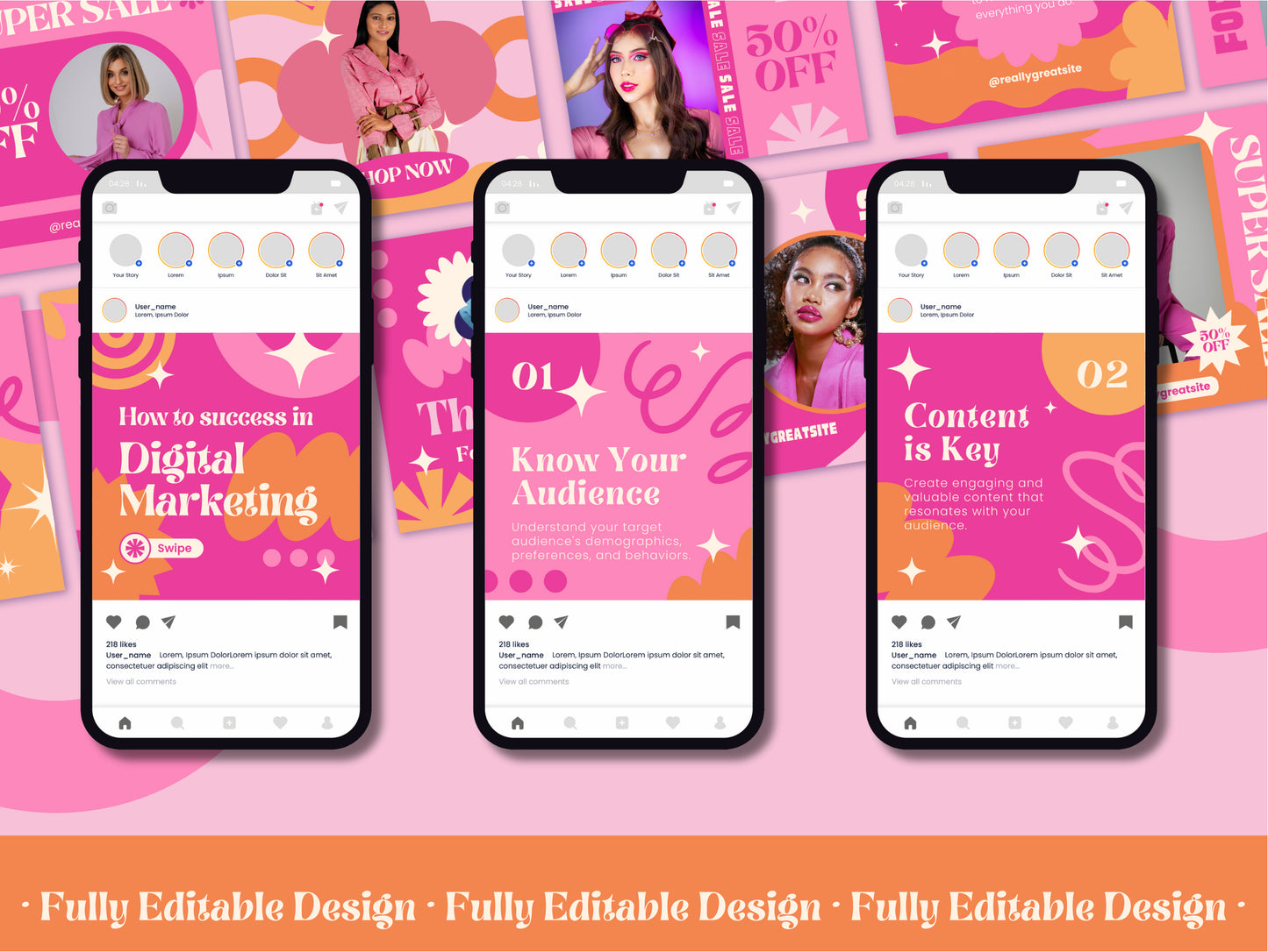 200 Canva Social Media Post Templates for Marketing Posts Business Templates Engagement Posts Canva Editable Designs