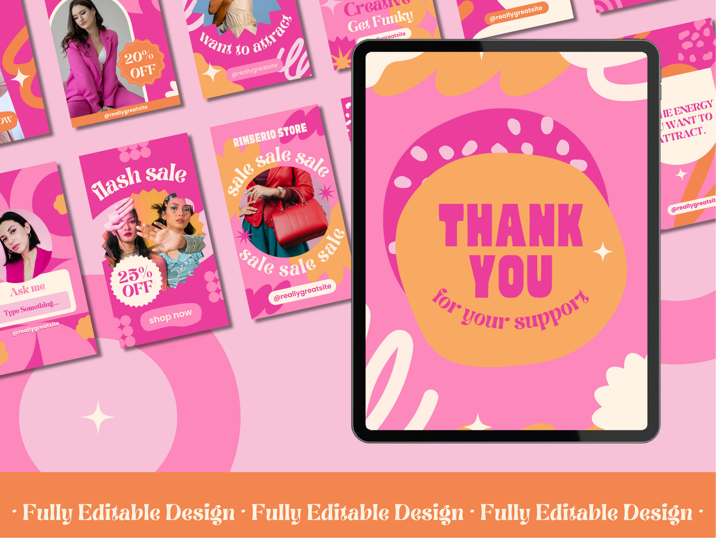 200 Canva Instagram Stories Templates IG Stories Social Media Posts Instagram Canva Editable Templates Pastel Stories Designs