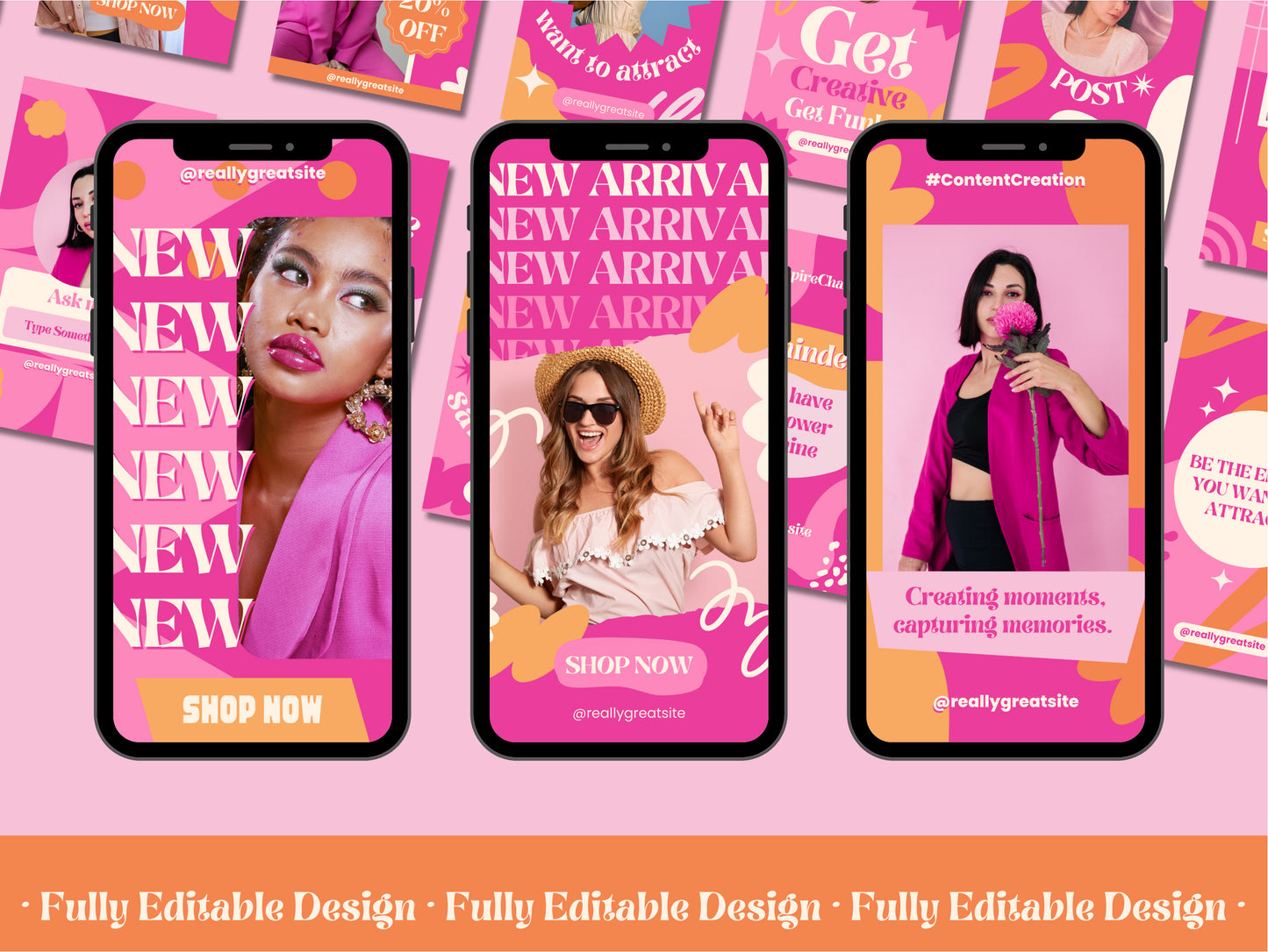 200 Canva Instagram Stories Templates IG Stories Social Media Posts Instagram Canva Editable Templates Pastel Stories Designs