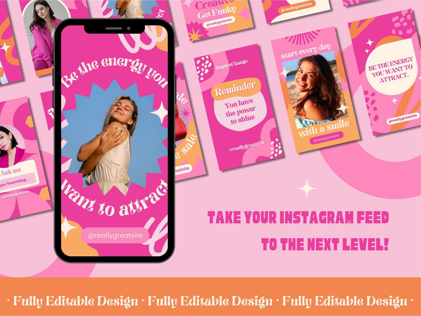 200 Canva Instagram Stories Templates IG Stories Social Media Posts Instagram Canva Editable Templates Pastel Stories Designs