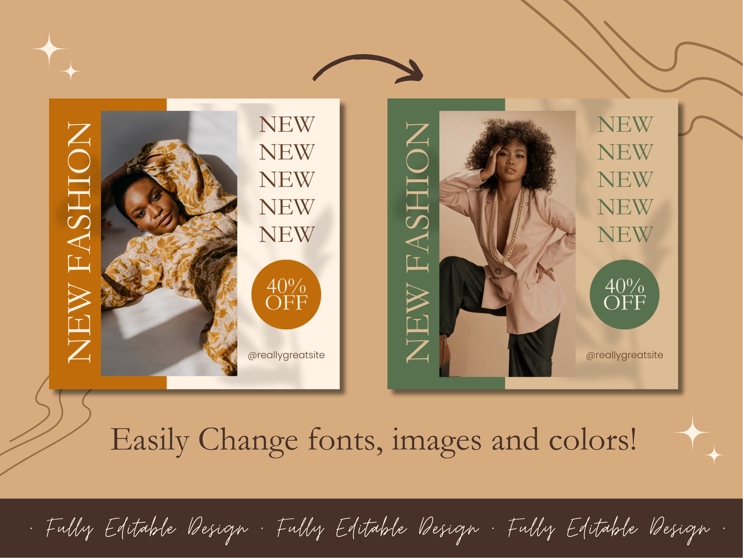 350 Social Media Posts Canva Templates Neutral Tone Editable Canva Template Post Neutral Style Social Media Template