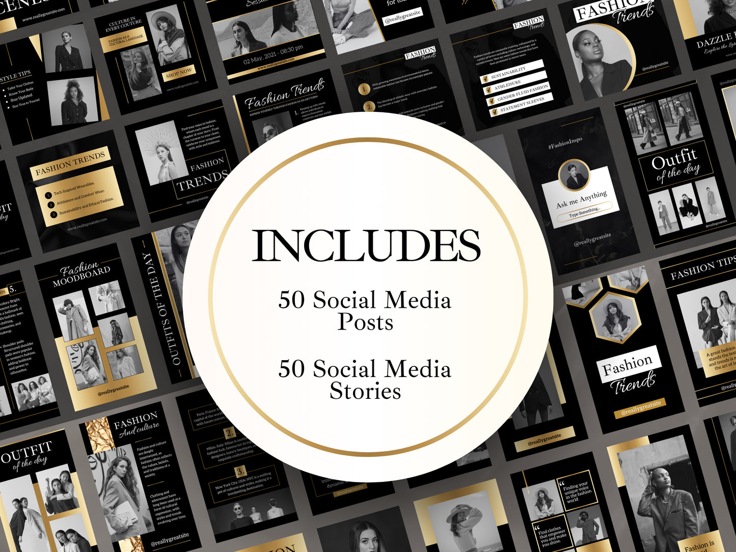 100 Canva Templates Elegant Social Media Instagram Stories And Templates IG Posts