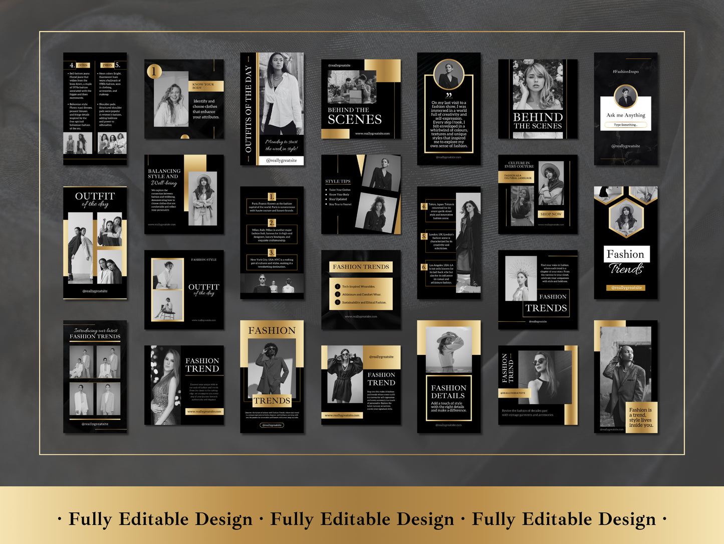 100 Canva Templates Elegant Social Media Instagram Stories And Templates IG Posts