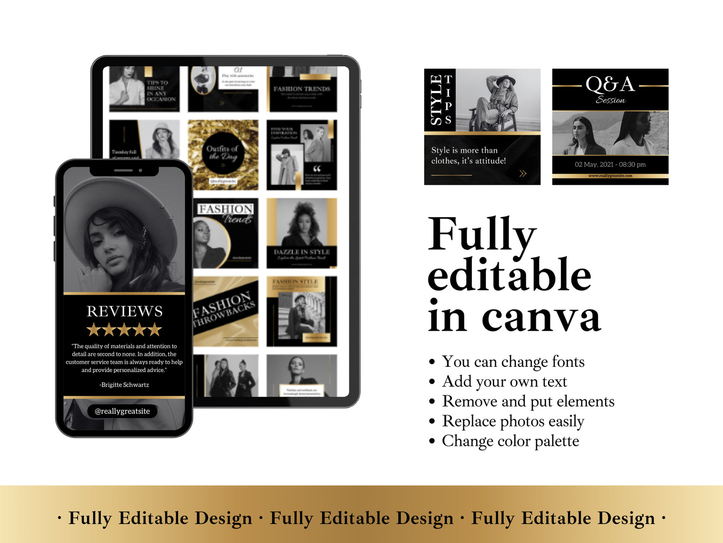 100 Canva Templates Elegant Social Media Instagram Stories And Templates IG Posts