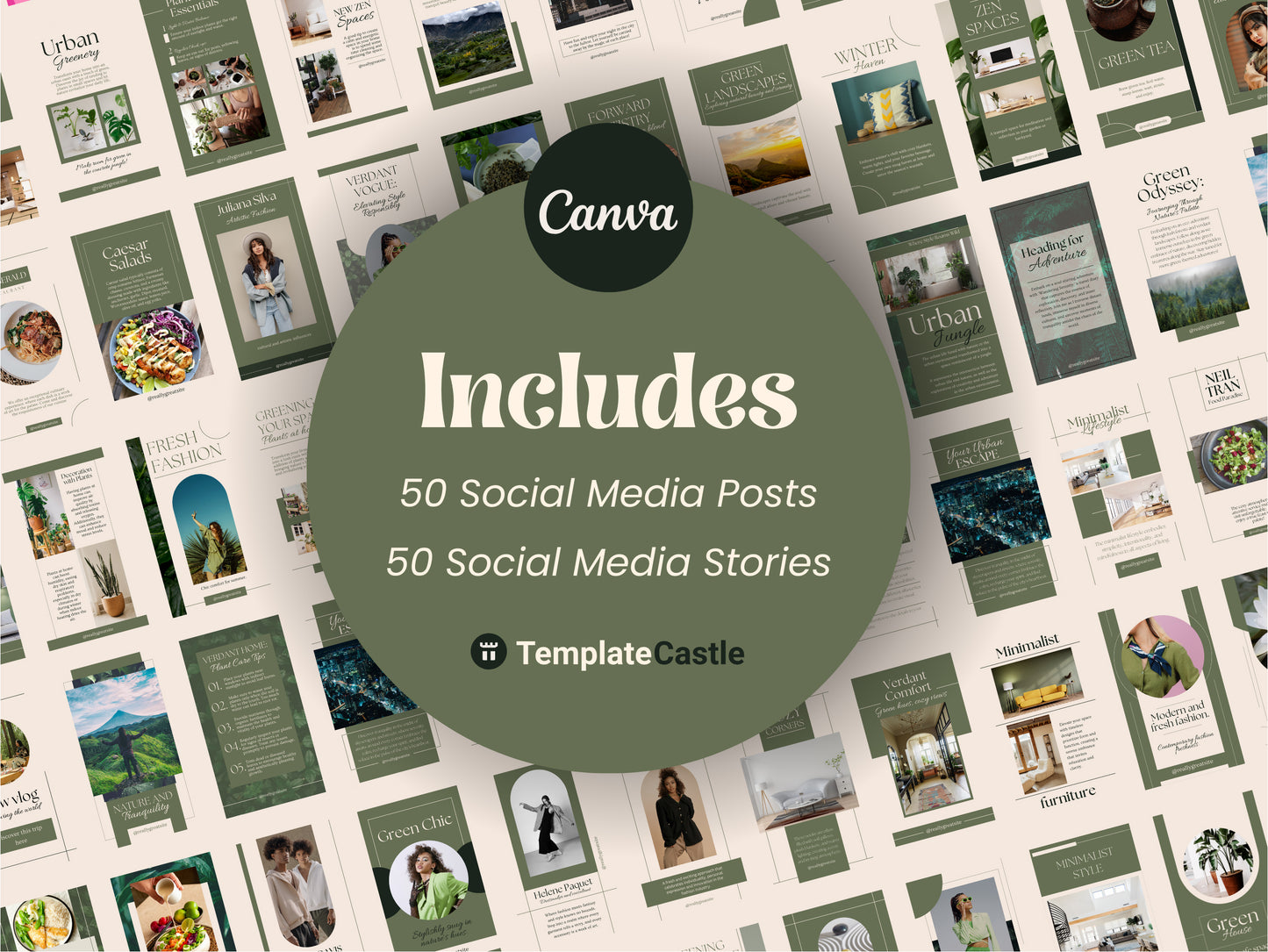 100 Canva Templates Social Media Posts Instagram Stories Editable Canva Templates IG stories for Social Media Posts And Stories