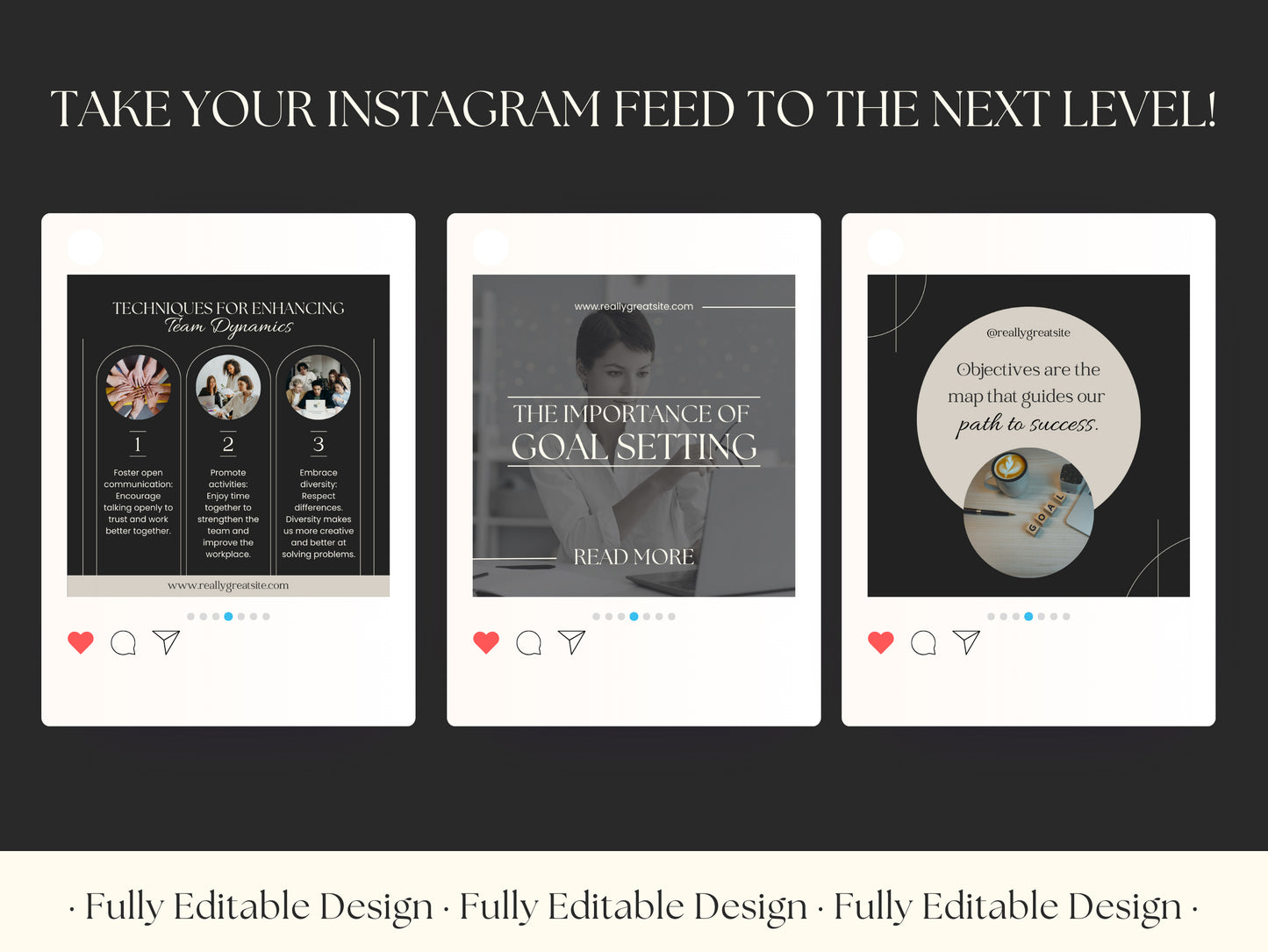 50 Coaching Post Canva Templates Elegant Instagram For Business Coach Social Media Editable IG Posts Coaches Content Creation Customizable