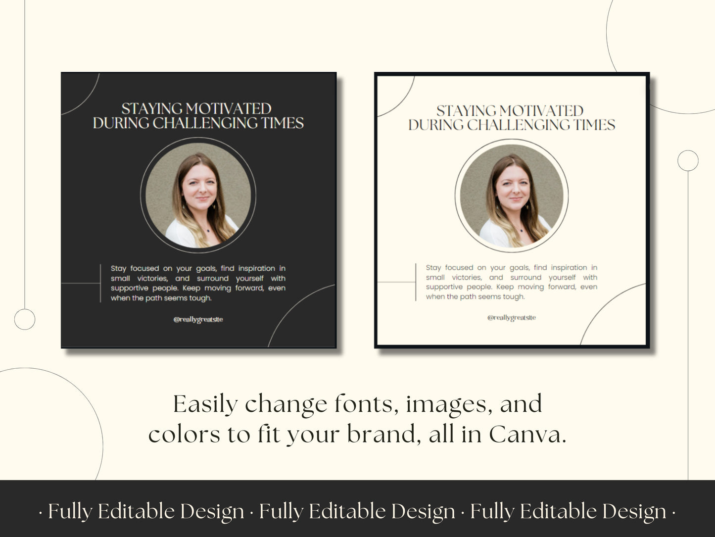 50 Coaching Post Canva Templates Elegant Instagram For Business Coach Social Media Editable IG Posts Coaches Content Creation Customizable