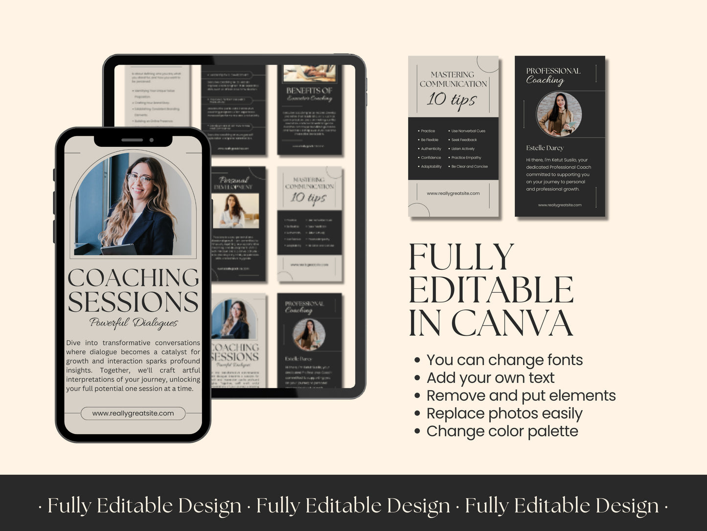 10 Coaching Instagram Reels Templates Business Facebook Reels Coaching Tiktok Feed Social Media Templates