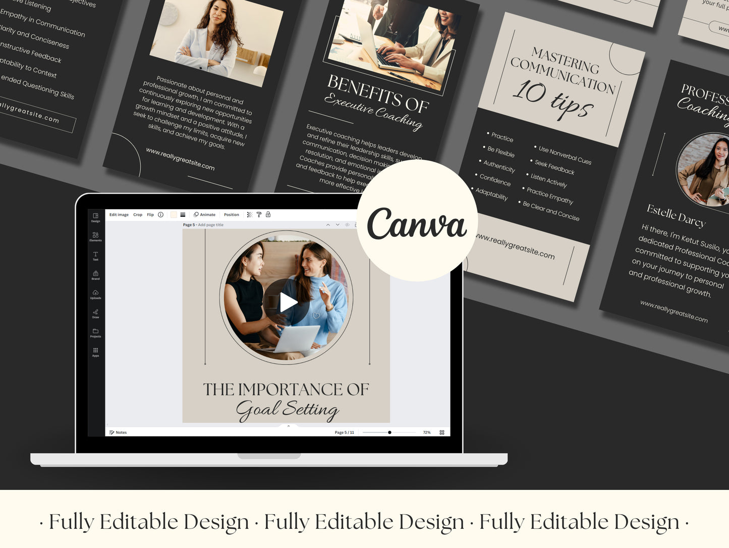 10 Coaching Instagram Reels Templates Business Facebook Reels Coaching Tiktok Feed Social Media Templates