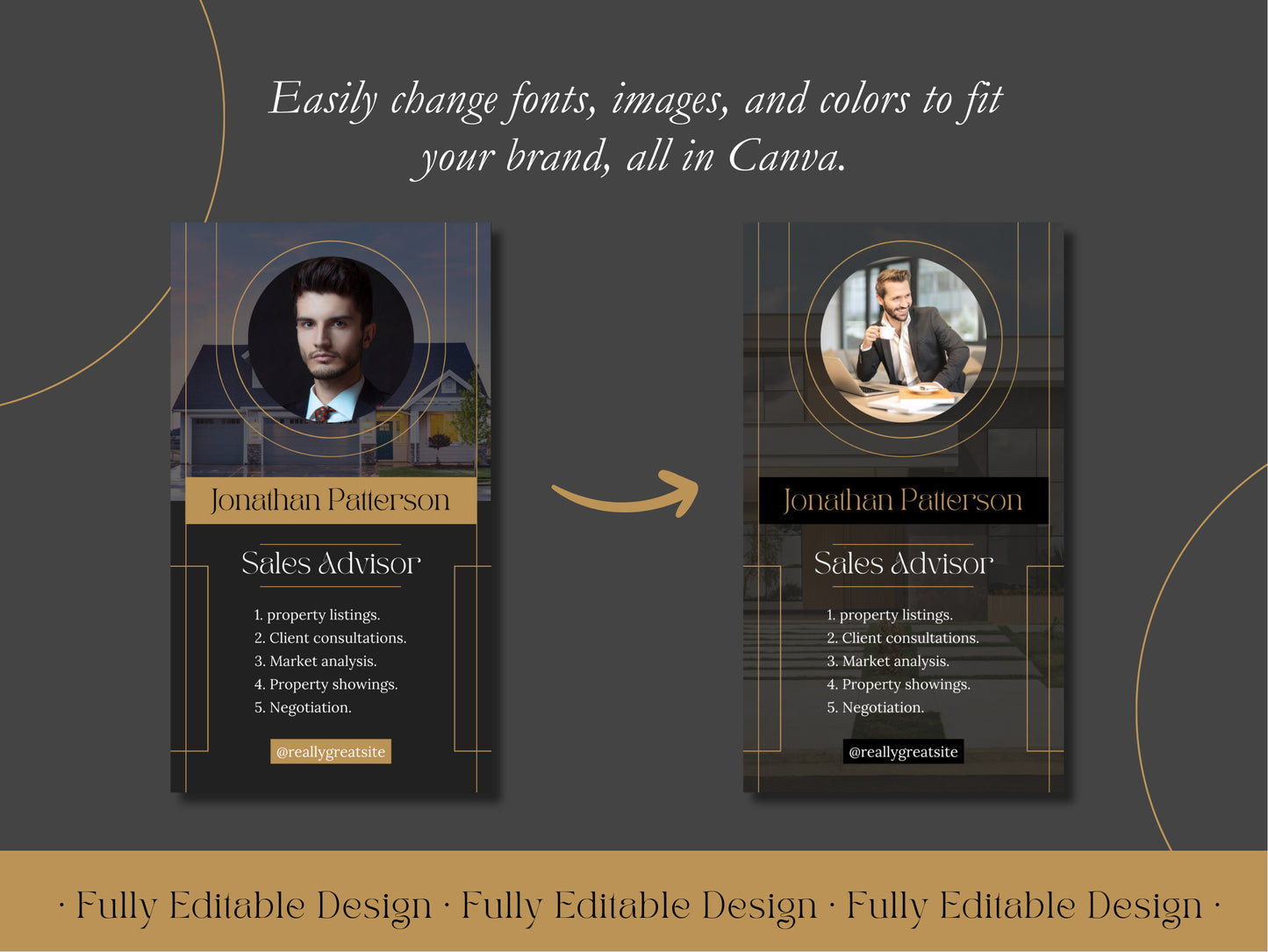 100 Real Estate Social Media Stories Elegant Realtor Instagram Stories Templates for Canva Fully Editable Designs