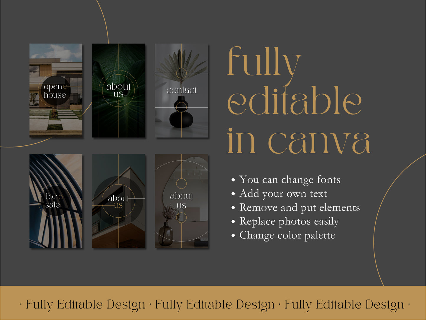 50 Real Estate Highlights Social Media Elegant Instagram Highlights Editable Canva Templates IG Highlights Realtor Instagram Highlights