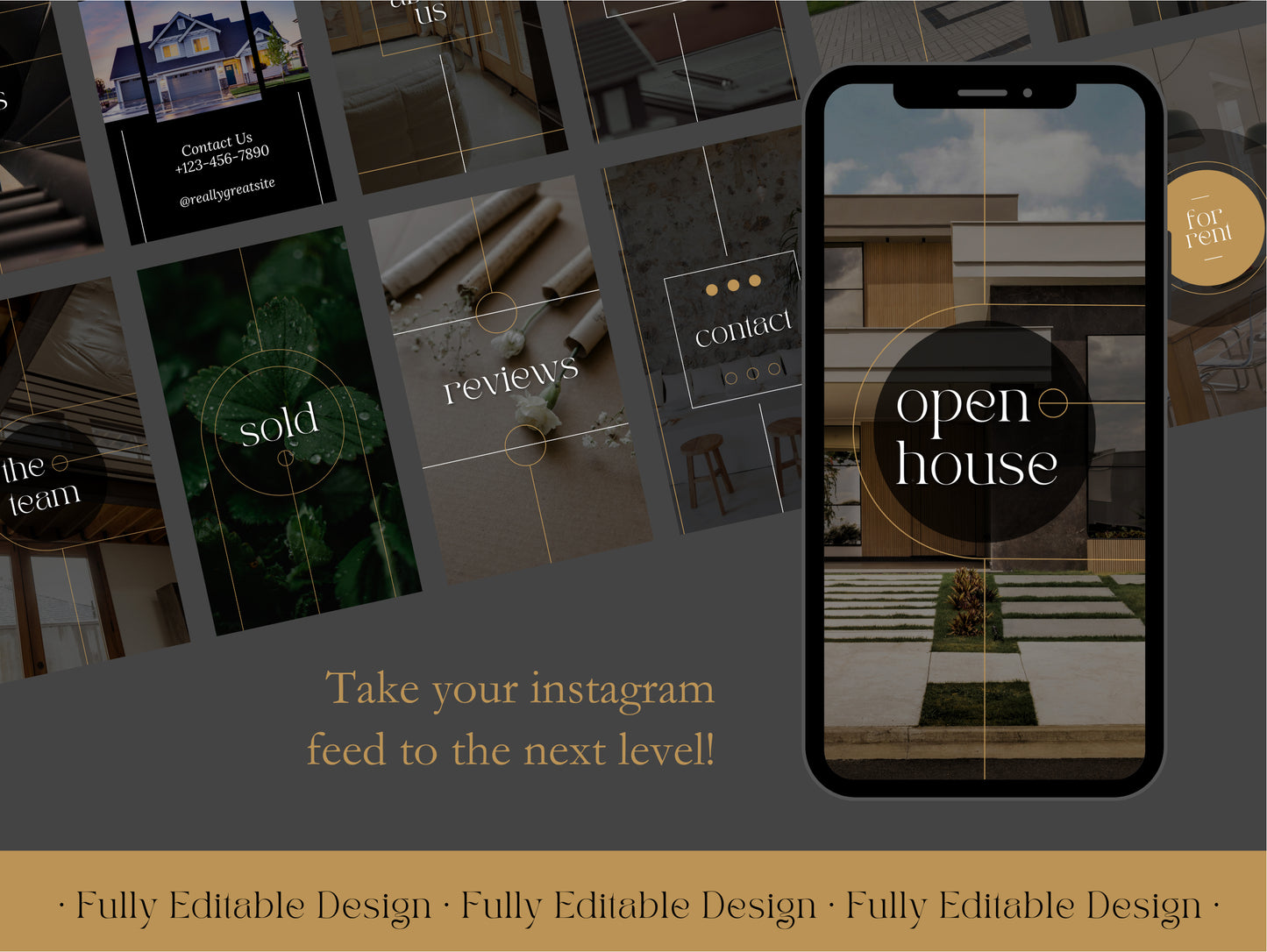 50 Real Estate Highlights Social Media Elegant Instagram Highlights Editable Canva Templates IG Highlights Realtor Instagram Highlights