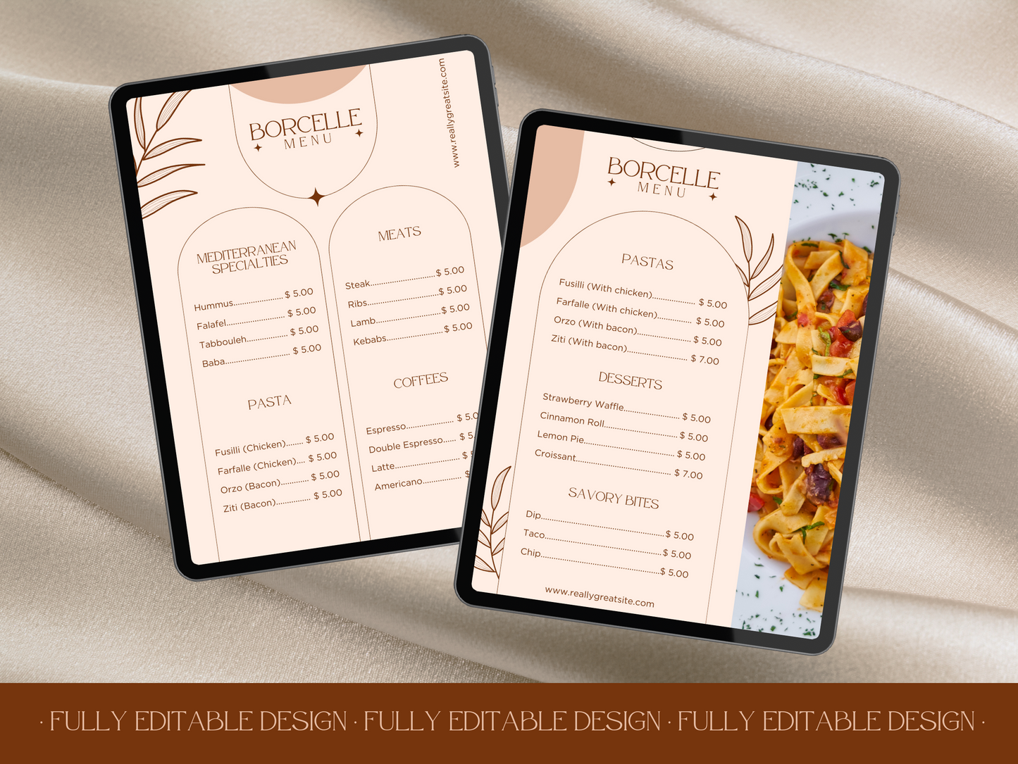 4 Elegant Menu Restaurant Templates Canva Editable Menu Templates Restaurants Menu Templates Cafe Menu Templates