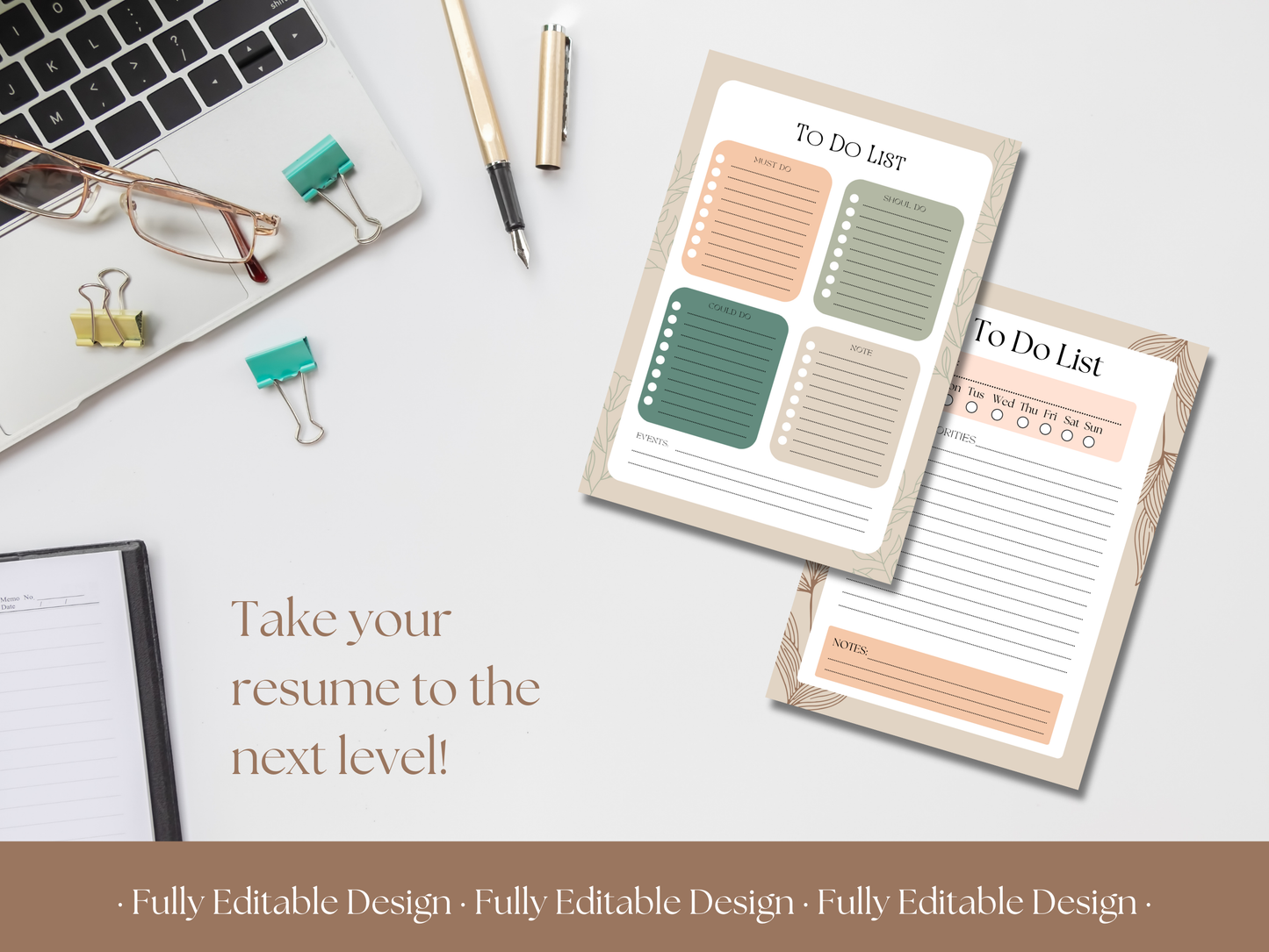 10 Elegant To Do List Templates Canva Editable Template Daily Planner Productivity Template Planner Printable Tasks Checklist