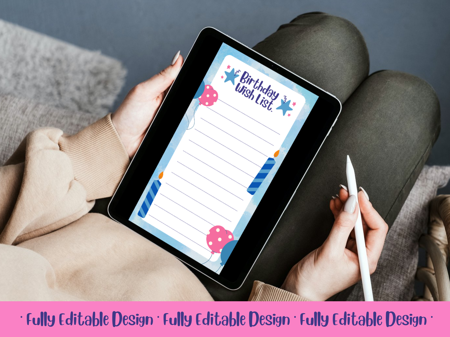 Colorful Happy Birthday Wish List Templates Canva Editable Kids Birthday Planner Templates Birthday Celebration Gifts List Templates