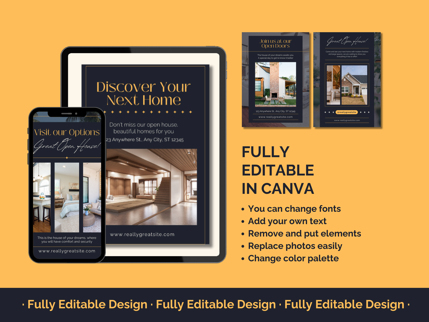 20 Real Estate Posters Templates Editable Canva Realtor Marketing Templates Real Estate Business Posters Templates Social Media Realtor