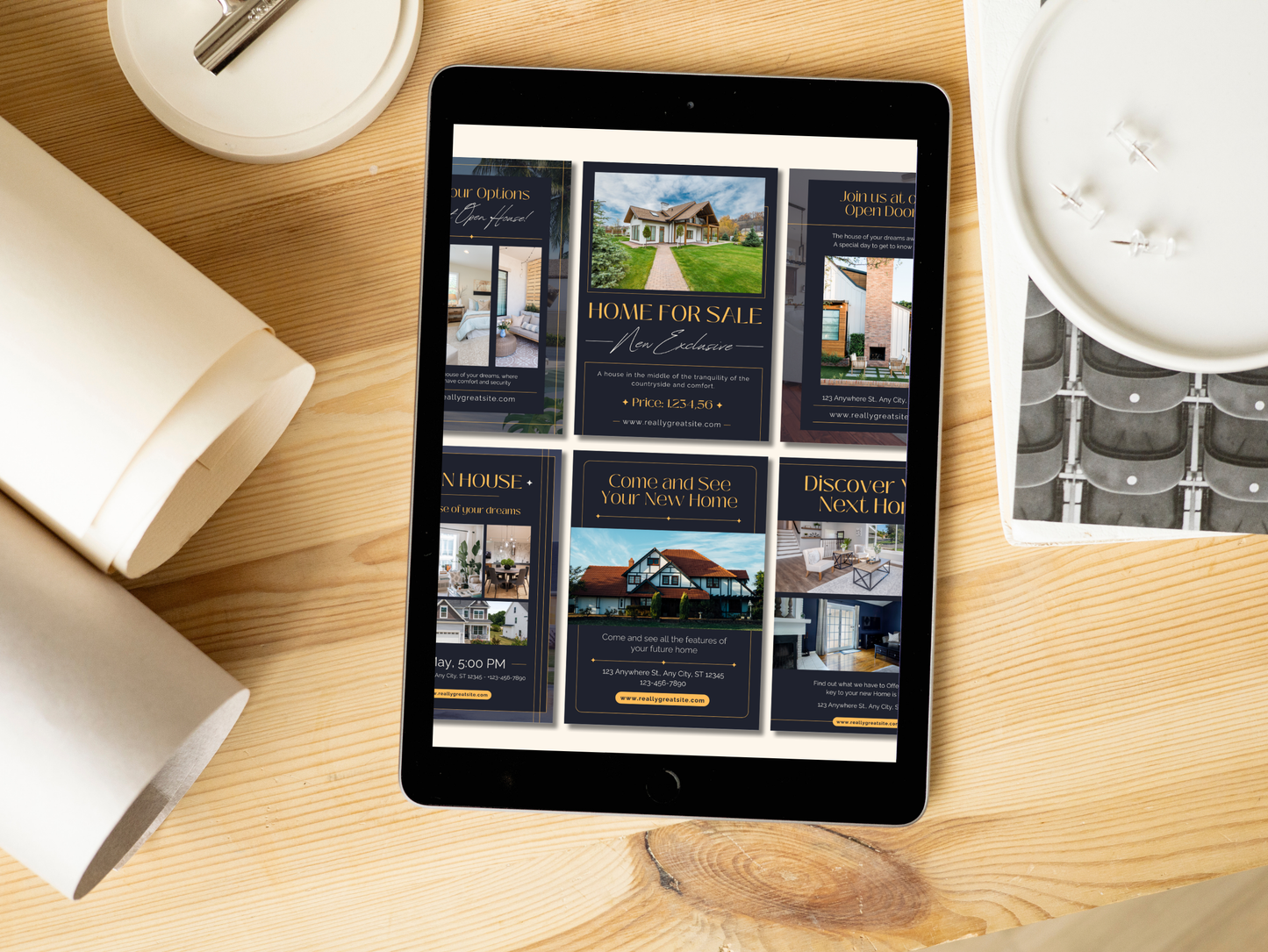 20 Real Estate Posters Templates Editable Canva Realtor Marketing Templates Real Estate Business Posters Templates Social Media Realtor