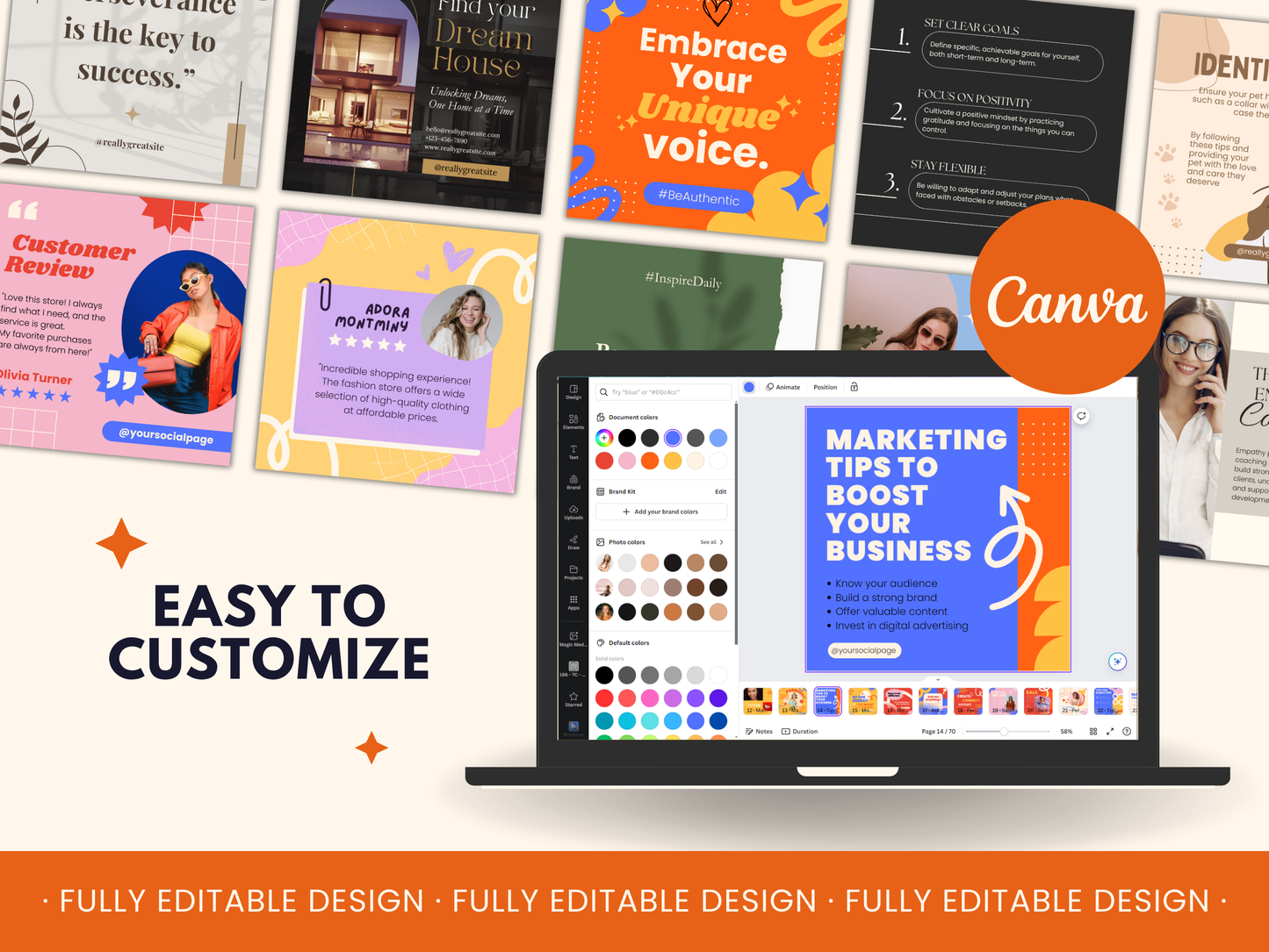 4,400+ Social Media Multi Style Canva Templates Bundle Canva Editable Social Media Posts Instagram Facebook Templates Tools Kit