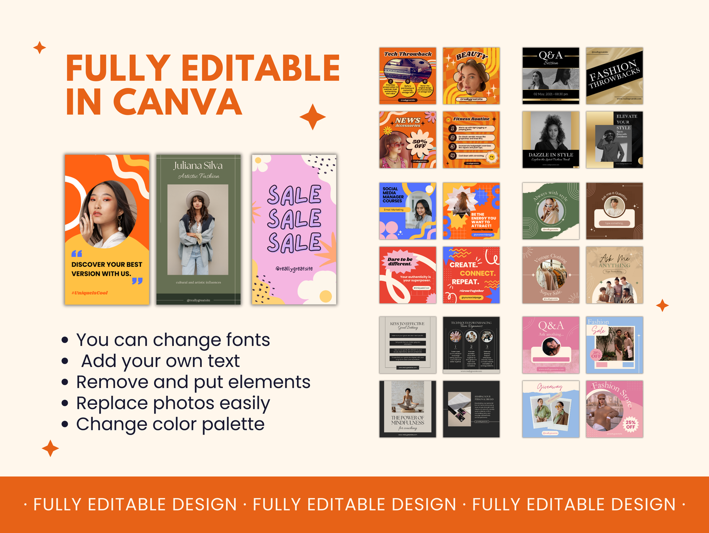 4,400+ Social Media Multi Style Canva Templates Bundle Canva Editable Social Media Posts Instagram Facebook Templates Tools Kit