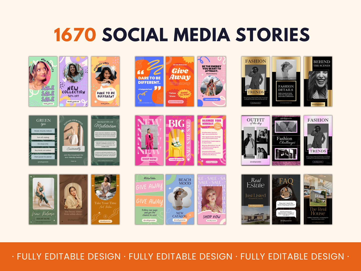 4,400+ Social Media Multi Style Canva Templates Bundle Canva Editable Social Media Posts Instagram Facebook Templates Tools Kit