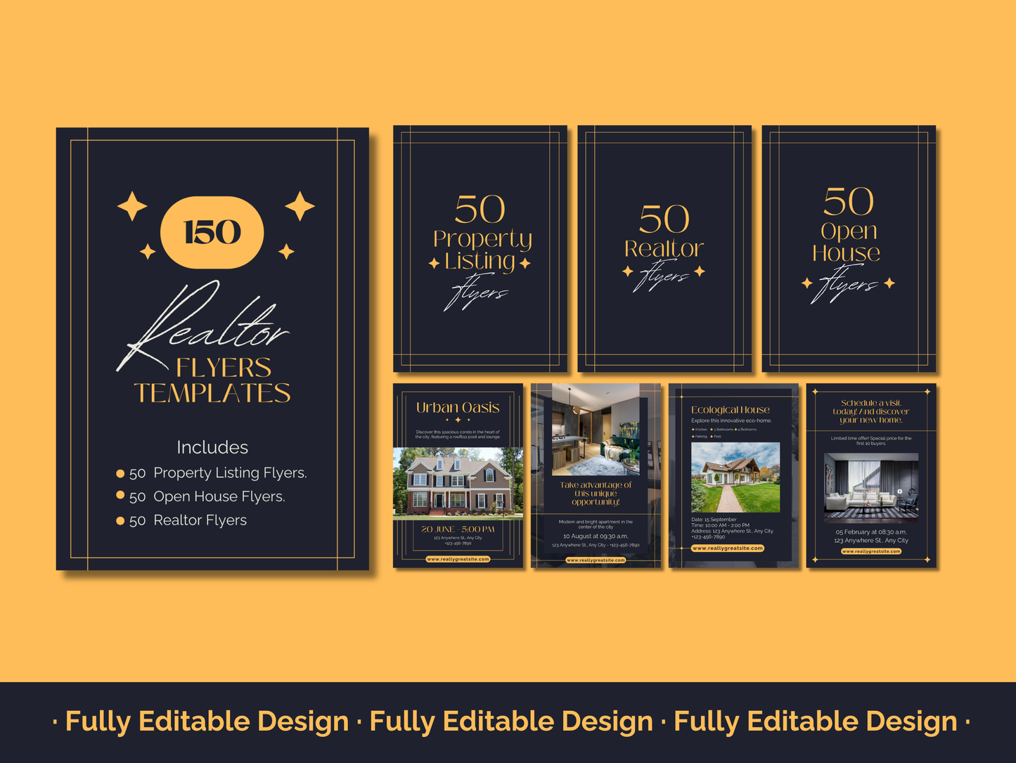 150 Realtor Flyer Canva Editable Templates Real Estate Marketing Flyers Property Listing Flyers Canva Templates Realty