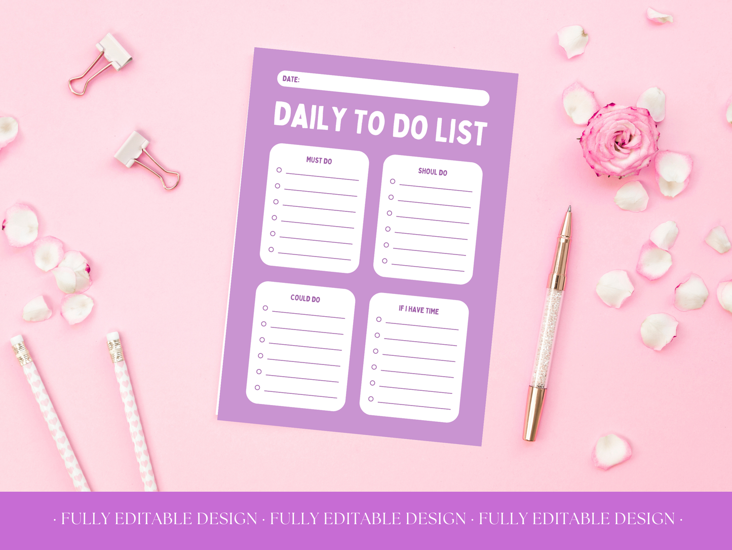 15 Aesthetic To Do List Templates Canva Editable Template Daily Planner Productivity Template Planner Printable Tasks Checklists