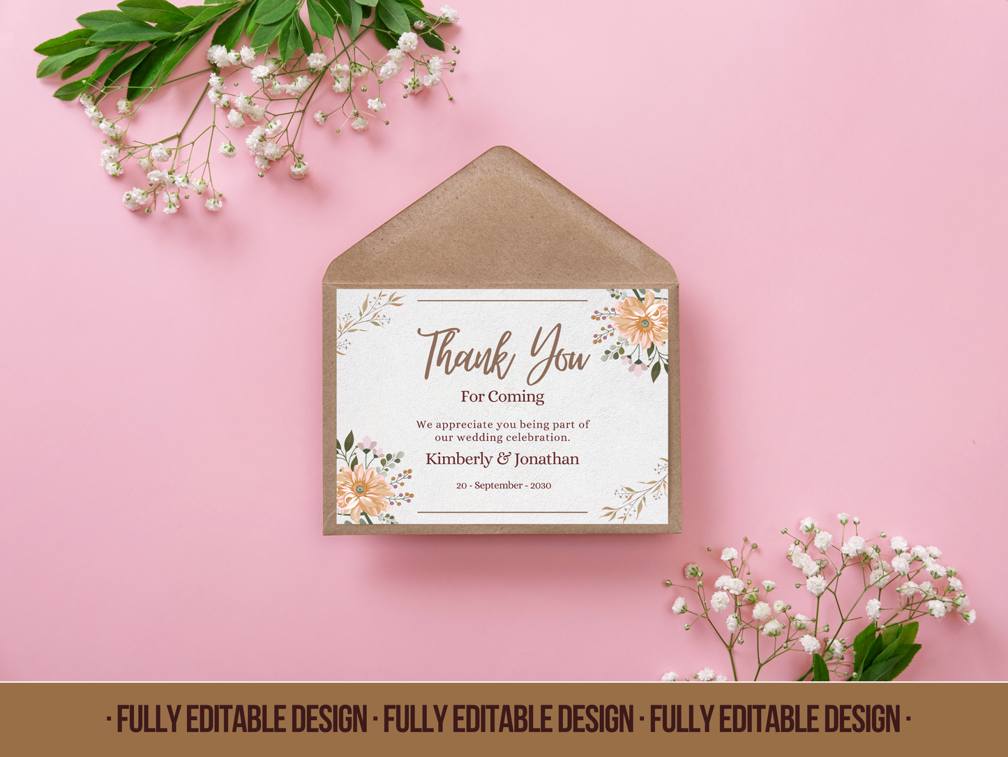 Thank You for Coming Templates Canva Editable Thank You Templates Printable Thank You Cards Instant Download Templates