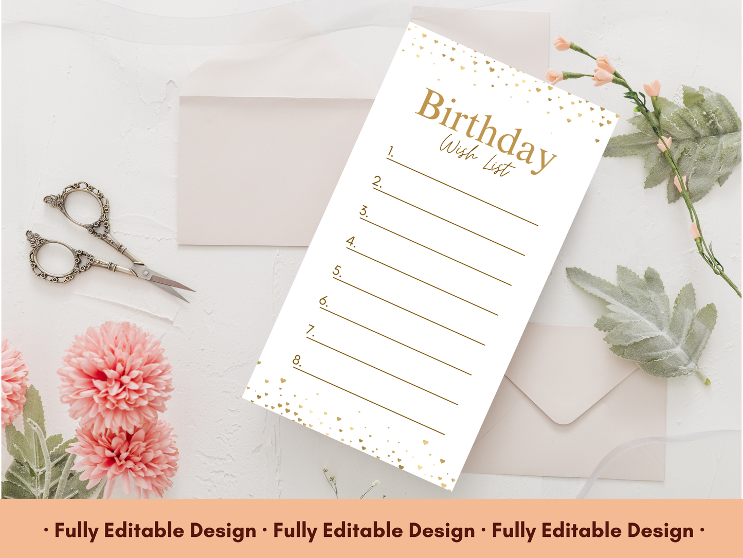 Happy Birthday List Templates Canva Editable Birthday Celebration Templates Birthday Wish List Gifts List Birthday Celebration Planner