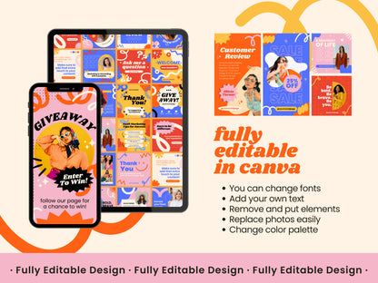 100 Instagram Templates for Business - Canva Templates - Posts & Stories - Social Media - Blogger