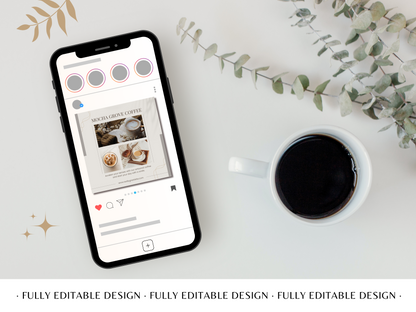 100 Aesthetic Social Media Canva Carousel Templates - Modern Minimalist Posts for Lifestyle & Home Decor