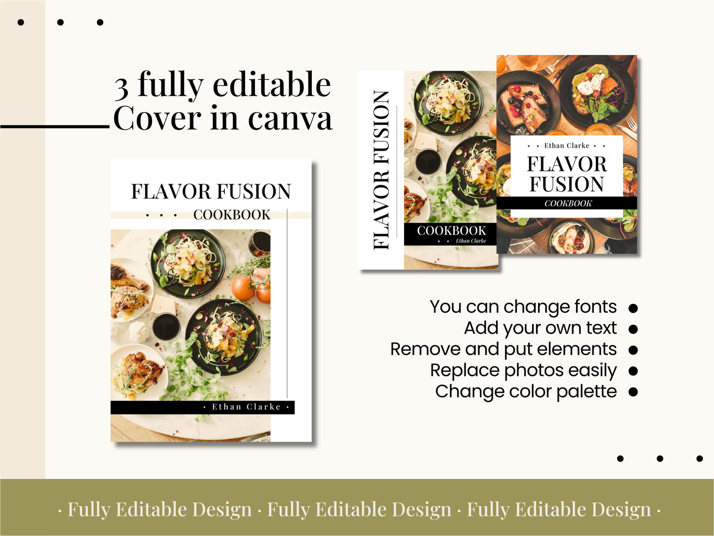 26 Cookbook Pages Canva Templates Delicious Recipes Book Digital Cooking Guide Social Media Delights Food Posts Canva Editable