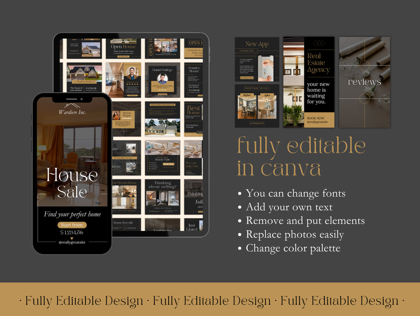 300 Real Estate Canva Templates Luxury Listings Modern Real Estate Posts Realtor Marketing Real Estate Stories and Highlights