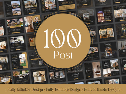 300 Real Estate Canva Templates Luxury Listings Modern Real Estate Posts Realtor Marketing Real Estate Stories and Highlights