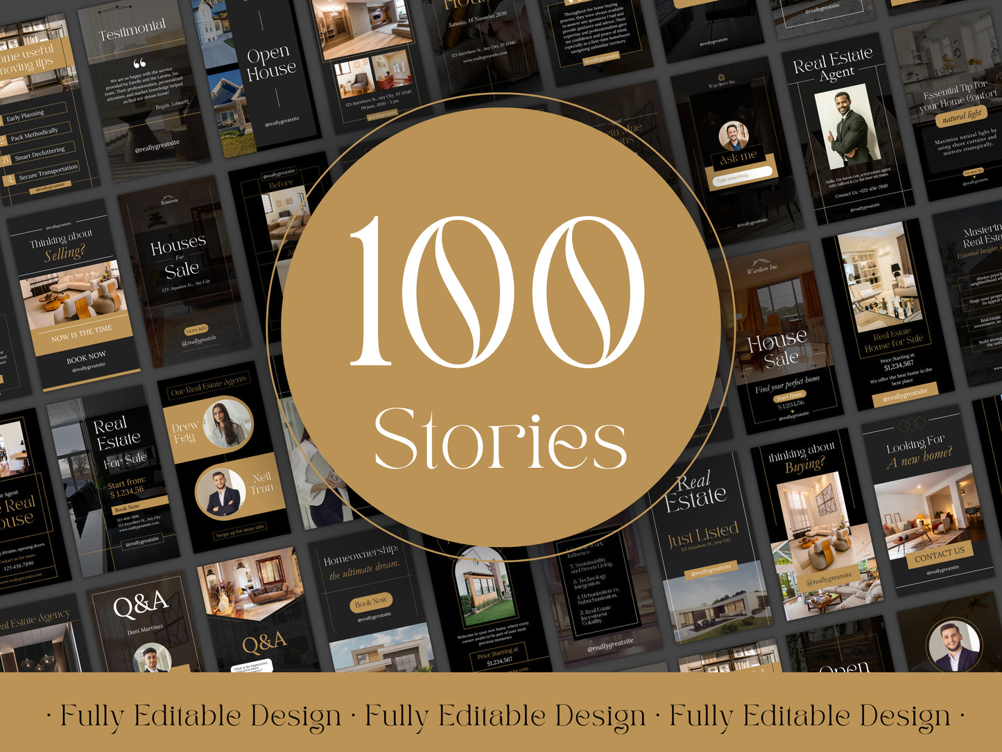 300 Real Estate Canva Templates Luxury Listings Modern Real Estate Posts Realtor Marketing Real Estate Stories and Highlights