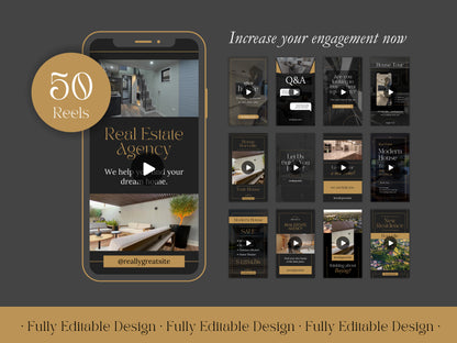 300 Real Estate Canva Templates Luxury Listings Modern Real Estate Posts Realtor Marketing Real Estate Stories and Highlights