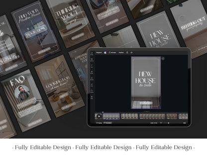 100 Realtor Reel Templates for Real Estate Marketing and Social Media Engagement Editable Canva Real Estate Reels Templates