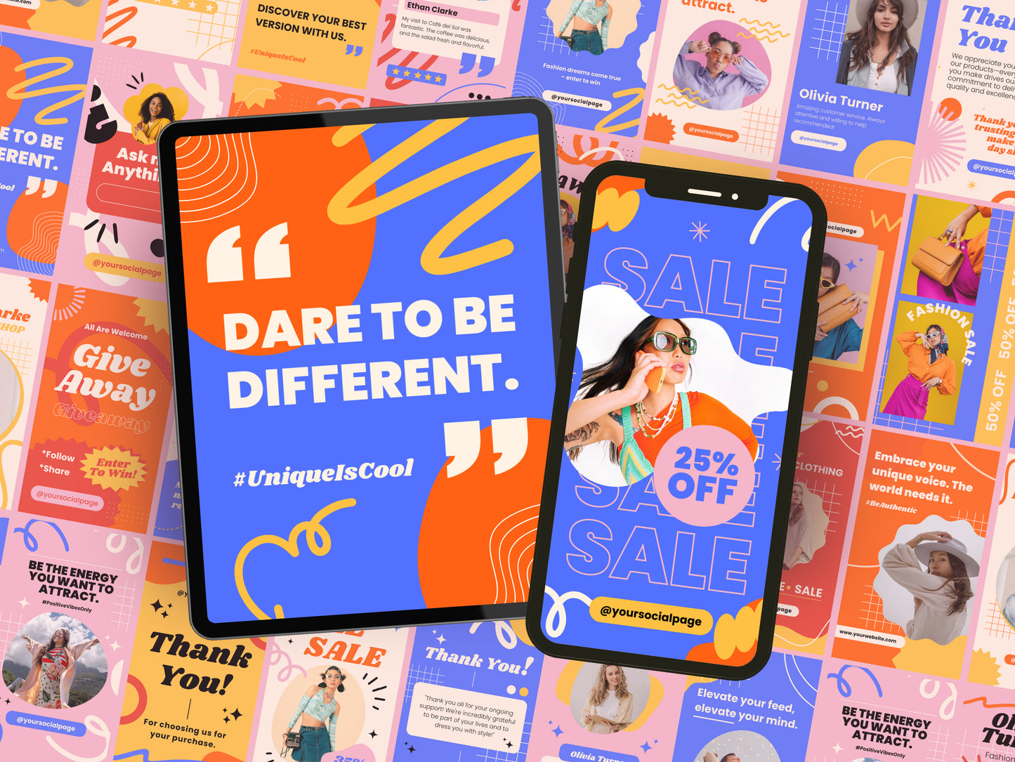 30 Bold Canva Social Media Story Templates: Vibrant Designs for Brand Stories & Influencer Marketing