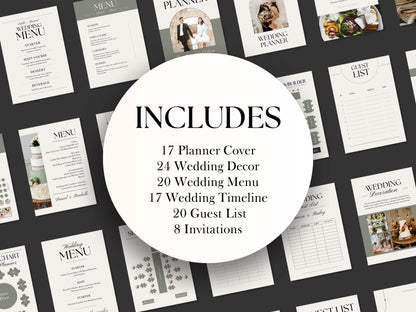 100+ Wedding Planner Canva Templates Customizable Digital Wedding Checklist Bridal Templates Elegant Wedding Itinerary Editable In Canva