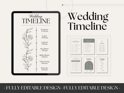 100+ Wedding Planner Canva Templates Customizable Digital Wedding Checklist Bridal Templates Elegant Wedding Itinerary Editable In Canva