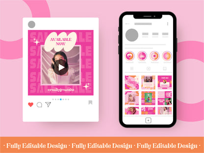 30 Social Media Animated Posts Canva Templates Instagram Stories Facebook Reels Youtube Shorts Set Canva Editable Templates