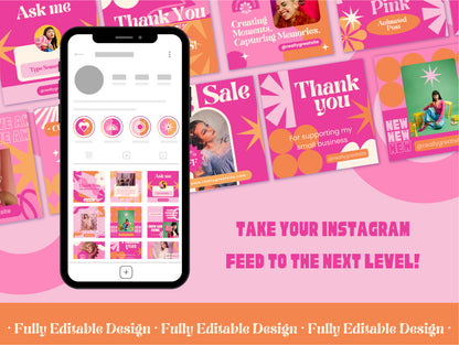 30 Social Media Animated Posts Canva Templates Instagram Stories Facebook Reels Youtube Shorts Set Canva Editable Templates