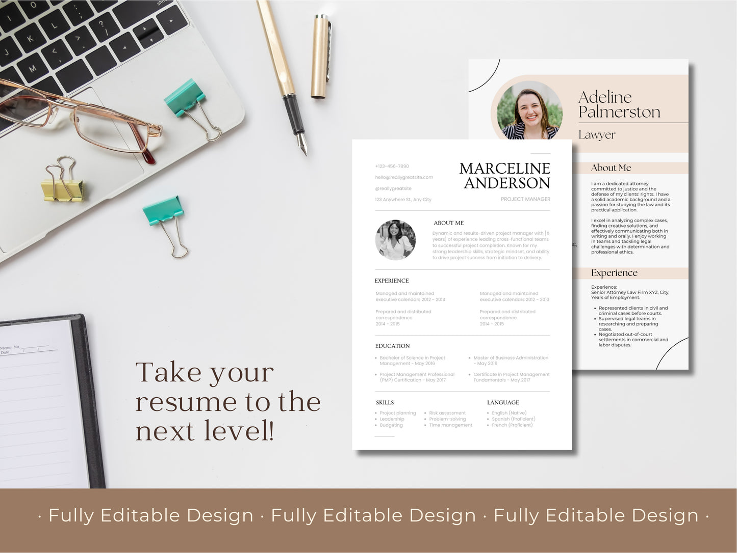 50 Professional Resume Templates Versatile Canva Designs Templates  Modern Editable Canva Designs