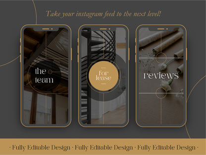 50 Real Estate Highlights Social Media Elegant  Instagram Highlights Editable Canva Templates IG Highlights Realtor Instagram Highlights