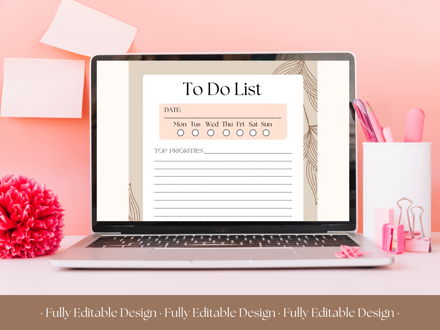 10 Elegant To Do List Templates Canva  Editable Template Daily Planner Productivity Template Planner Printable Tasks Checklist