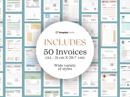 50 Invoice Templates Canva Editable Templates Business Invoices Professional Invoices Templates  Receipt Form Templates