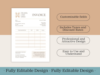 50 Invoice Templates Canva Editable Templates Business Invoices Professional Invoices Templates  Receipt Form Templates